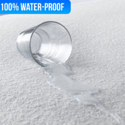 Ameha Waterproof Terry Mattress Protector Non-Noisy, Absorbent & Hypoallergenic Elasticated Cover 30Cm Deep Super King 180X200Cm - thumbnail 2