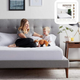 Ameha Waterproof Terry Mattress Protector Non-Noisy, Absorbent & Hypoallergenic Elasticated Cover 30Cm Deep Super King 180X200Cm - thumbnail 6