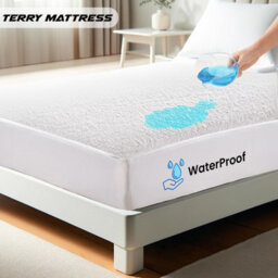 Ameha Waterproof Terry Mattress Protector Non-Noisy, Absorbent & Hypoallergenic Elasticated Cover 30Cm Deep Super King 180X200Cm - thumbnail 5