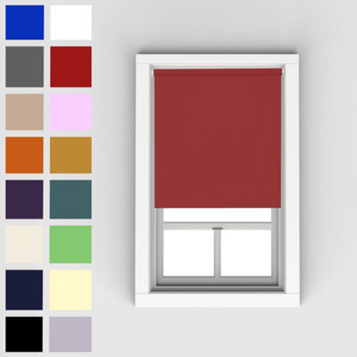 Caecus Blinds Blackout Roller Blind Red 240Cm - image 1