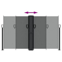 Walplus Retractable Side Awning Garden Sun Shade Canopy Gazebo For Back Door, Porch, Patio Anthracite 140X600 Cm - thumbnail 5