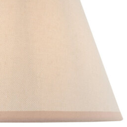 Luminosa Lighting Luminosa Burley Rechargeable Brushed Aged Brass Plate Floor Lamp With Vintage White Fabric Ivy Shade 25Cm Integrated Led - thumbnail 6