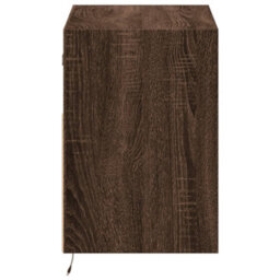 Berkfield Durable Tv Wall Cabinet With Led Lights Brown Oak 80X31X45 Cm - thumbnail 7