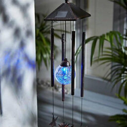 Smart Garden Solar Garden Patio Light Windchime Sun Moon Colour Changing - thumbnail 3