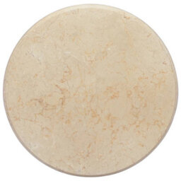 Berkfield Table Top Cream Radius 50X2.5 Cm Marble