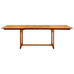 Berkfield Garden Dining Table (160-240)X100X75 Cm Solid Acacia Wood - thumbnail 5