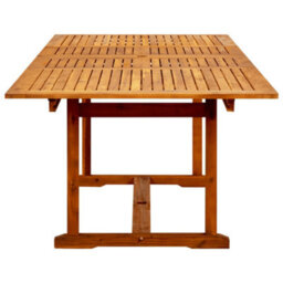 Berkfield Garden Dining Table (160-240)X100X75 Cm Solid Acacia Wood - thumbnail 6