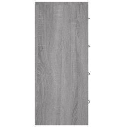 Berkfield Sideboard With 4 Drawers 60X30.5X71 Cm Grey Sonoma - thumbnail 5