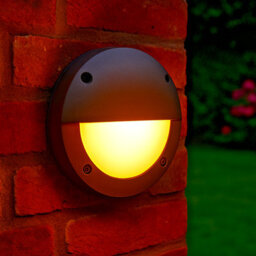 UKEW Garden Wall Light Fixture Mini Bulkhead Round Eyelid Design Ip65 Waterproof - thumbnail 4