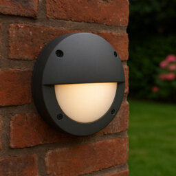 UKEW Garden Wall Light Fixture Mini Bulkhead Round Eyelid Design Ip65 Waterproof - thumbnail 2