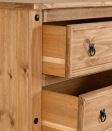 Seconique Corona 3 Drawer Chest In Distressed Waxed Pine - thumbnail 9