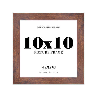 "16X16"" Silver Picture Frame - 16X16"" Square Frame With 15X15"" Mount For 16X16""/15X15"" Pictures Moderrn Style Thin Edge, 1 Pack" - image 1