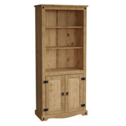 Lassic Vida Designs Corona Solid Pine 2 Door Bookcase Freestanding Shelving Unit (H)1700mm (W)750mm (D)350mm - thumbnail 7
