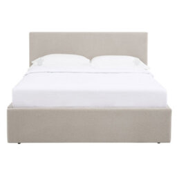 Teddy Boucle 5Ft King Beige Ottoman Storage Bed Gas Lift Up - (L) 220Cm X (W) 170Cm (H) 113Cm With 20Cm Memory Foam Mattress - thumbnail 4