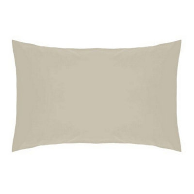 Belledorm Easycare Percale Housewife Pillowcase Mushroom (One Size)