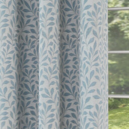 Enhanced Living Sherwood 100% Blackout, Thermal Ice Blue Curtains With Eyelet Header (Pair) - 90X72 Inch (229X183Cm) - thumbnail 3
