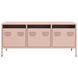 Berkfield Industrial Tv Cabinet Pink 101.5X39X43.5 Cm Cold-Rolled Steel - thumbnail 4