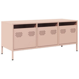 Berkfield Industrial Tv Cabinet Pink 101.5X39X43.5 Cm Cold-Rolled Steel - thumbnail 1