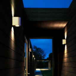 Nordlux Canto Outdoor Brass Wall Light Coastal/marine Safe Brass,mains Led