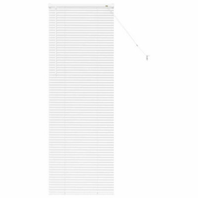 Berkfield Modern Window Blind With Curtains Manual White Aluminium