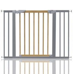 Safetots Beechwood And Metal Pressure Fit Safety Stair Gate, 103.2Cm - 110.6Cm, Safety Gate For Baby, Stylish Design