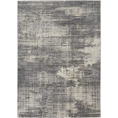 Modern Rug, Anti-Shed Abstract Rug For Bedroom, & Living Room, Modern Dining Room Rug, Grey Beige Rug-244Cm X 305Cm - image 1