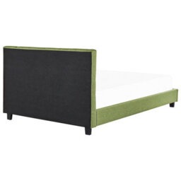 Beliani Bed Fabric La Rochelle 180 X 200 Cm (Eu Super King) Green - thumbnail 5