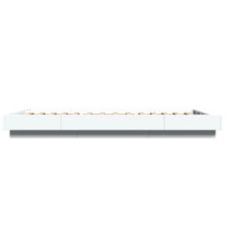 Berkfield Bed Frame Without Mattress White 75X190 Cm Small Single - thumbnail 5