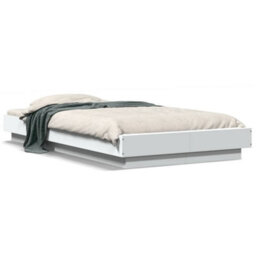 Berkfield Bed Frame Without Mattress White 75X190 Cm Small Single - thumbnail 2