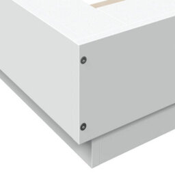 Berkfield Bed Frame Without Mattress White 75X190 Cm Small Single - thumbnail 7