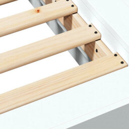 Berkfield Bed Frame Without Mattress White 75X190 Cm Small Single - thumbnail 8