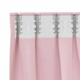 Berkfield Curtains With Curtains 2 Pcs Baby Pink 260 X 140 Cm Polyester - thumbnail 4