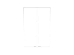 GoodHome Imandra Compact Gloss Grey Bathroom Double Wall Cabinet (H)90Cm (W)60Cm - thumbnail 6