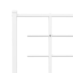 Berkfield Metal Headboard White 135 Cm - thumbnail 5