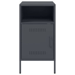 Berkfield Bedside Cabinet Anthracite 36X39X68 Cm Steel - thumbnail 6