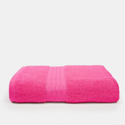Ohs Luxury 100% Cotton Bath Sheet, 90 X 150Cm - Bright Pink - thumbnail 1