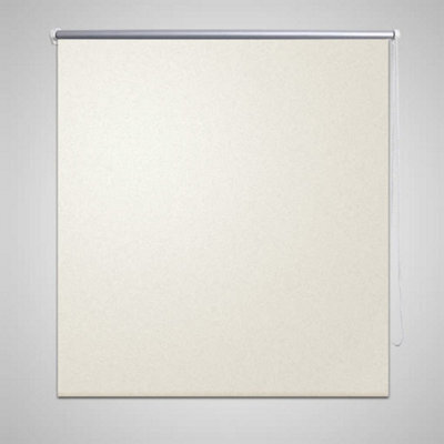 Berkfield Roller Blind Blackout 120 X 175 Cm Off White - image 1