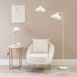 Valuelights Morris White Metal Hanging Pendant Ceiling Light Fitting For Living Room Kitchen - thumbnail 4