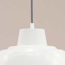 Valuelights Morris White Metal Hanging Pendant Ceiling Light Fitting For Living Room Kitchen - thumbnail 7