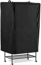 1Pcs (Color Black, Size 80X54X120Cm) Tarpaulin, Waterproof Bird Cage Cover, Large Washable Parrot Good Night - thumbnail 2