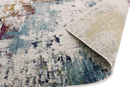 Modern Abstract Bedroom Rug, Stain Resistant Dining Room Rug, Abstract Rug, 9mm Thick Multi Mustard Rug-160Cm X 230Cm - thumbnail 3