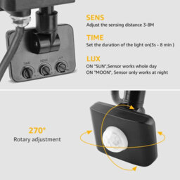 Lepro Security Lights Outdoor Motion Sensor, Security Light, 10W 850 Lumen, Waterproof, Ultra Thin Flood Light, Pir Lights Outdoor - thumbnail 4