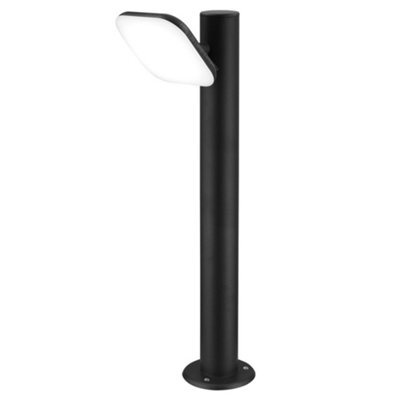 Long Life Lamps Company Adjustable 12W Led Bollard Outdoor Garden Light Stainless Steel Black Finish Cool White Zlc356Bcw - image 1