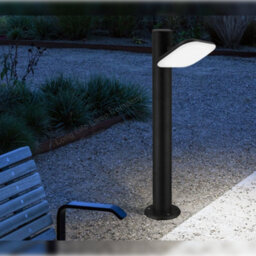 Long Life Lamps Company Adjustable 12W Led Bollard Outdoor Garden Light Stainless Steel Black Finish Cool White Zlc356Bcw - thumbnail 8