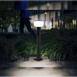 Long Life Lamps Company Adjustable 12W Led Bollard Outdoor Garden Light Stainless Steel Black Finish Cool White Zlc356Bcw - thumbnail 9