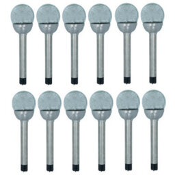 AB Tools Solar Powered Colour Changing Led Stainless Steel Glass Ball Garden Light 12Pc - thumbnail 1