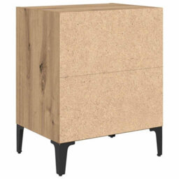 Berkfield Bedside Cabinet Artisan Oak 40X30X50 Cm Engineered Wood - thumbnail 7