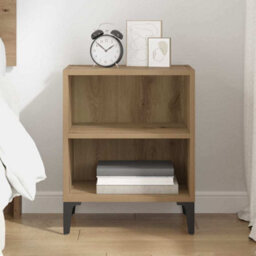 Berkfield Bedside Cabinet Artisan Oak 40X30X50 Cm Engineered Wood - thumbnail 4