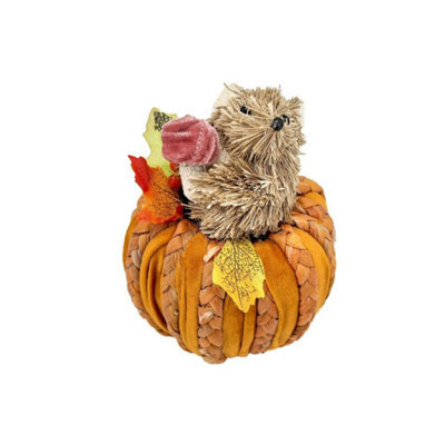 Squirrel In A Pumpkin 16Cm - Yellow - image 1