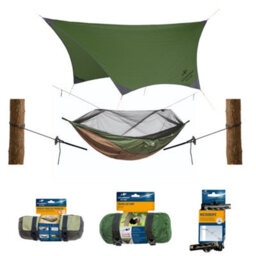 Amazonas Traveller Set Ultralight Camping Hammock With Mosquito Net, Tarp & Suspension Ropes - thumbnail 1
